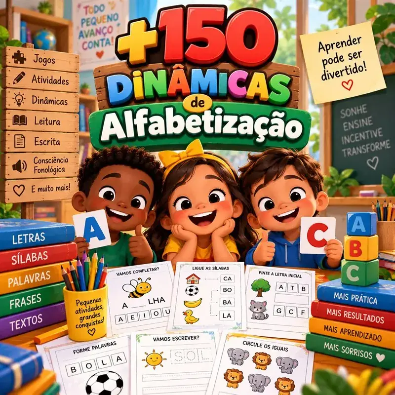150 Dinâmicas de Alfabetização