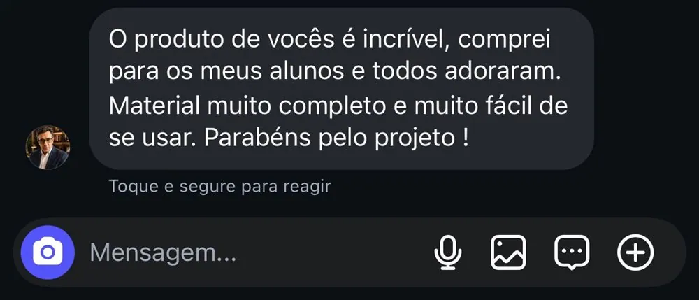 Depoimento de professor 1
